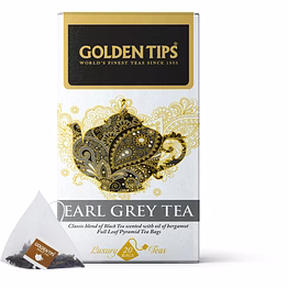 golden tips darjeeling pyramid english breakfast tea bag (20 cups, 40 grams)