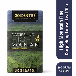 golden tips high mountain fine darjeeling loose leaves tea (100 gm - 50 cups)
