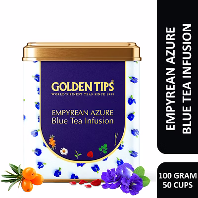 golden tips natural blue empyrean azure tea (100gm -50 cups)