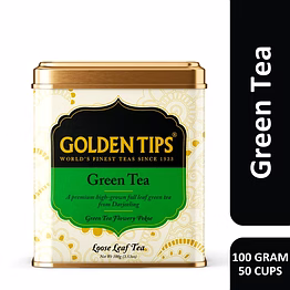 golden tips green tea, 100g loose leaf darjeeling tea, 50 cups
