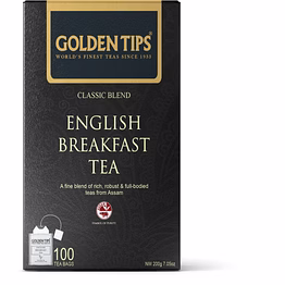 golden tips classic blend english breakfast teabags (200g, 100 cups)
