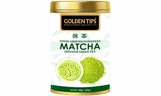 Golden Tips Japanese Matcha Natural Green Tea Powder with No Added Sugar (100 Gram, 50 cups)