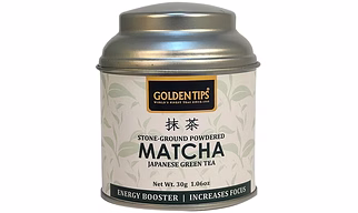 Golden Tips Healthy | Natural and Organic Japanese Matcha Nature Green Tea Powder with No Added Sugar (30 Gram, 15 cups)