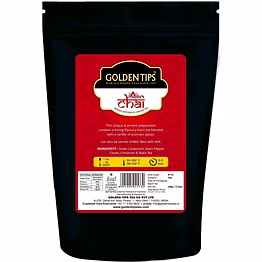 golden tips masala chai-india's spiced tea, jar pack (3.53 oz | 100 g)
