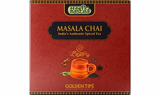 Golden Tips Loose Leaves Masala Tea Cardamom, Cinnamon, Black Pepper and Cloves) Pouch (500 Gram, 250 cups)