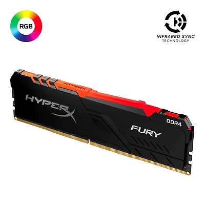HyperX HX424C15FB3A-16, 16GB 2400MHz DDR4 CL15 DIMM HyperX FURY RGB-HX424C15FB3A-16