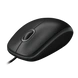 Logitech B100 Wired Optical Mouse  (USB, Black)-2-sm