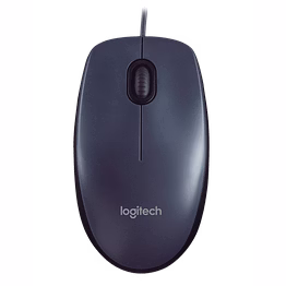 logitech m90 wired usb mouse (black)