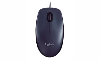 Logitech M90 Wired USB Mouse (Black)