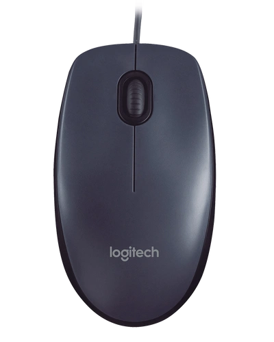 Logitech M90 Wired USB Mouse (Black)-M90