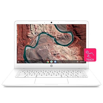 HP Chromebook CA003TU Celeron Dual Core Chrome/4GB RAM/64GB eMMC + 100GB Cloud Storage/35.56cm display/Intel HD 500 Graphics/Chrome OS/ Snow White-6YU26PA