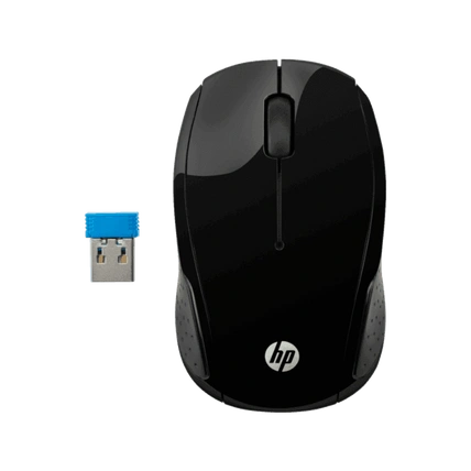 HP 200 Black Wireless Mouse-X6W31AA