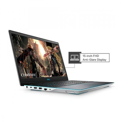 Dell G3-3500  Intel Core i7-10750H/8GB Ram/512GB SSD/NVIDIA GEFORCE GTX 1650 4GB/windows 10 Home/Backlit Keyboard - Blue + Fingerprint Reader/White-D560251WIN9B