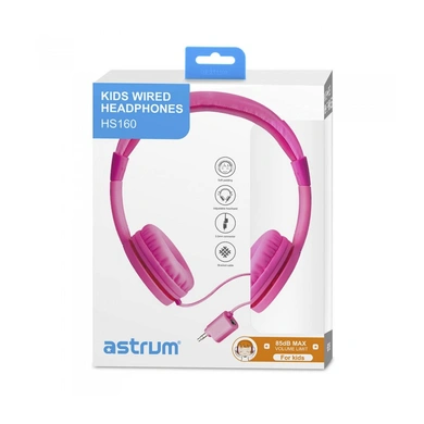 Astrum  HS160 Pink/Mobile Wired Headset-2