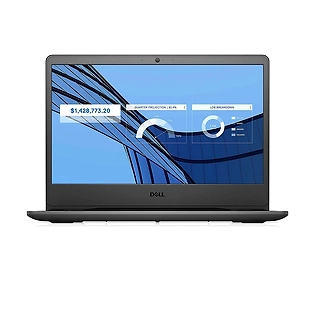 DELL Vostro 3401  Core i3 10th Gen/4GB/1TB HDD/256GB SSD/14 inch Display/Integrated Graphics/Windows 10 Home/Black/1.58 kg/With MS Office