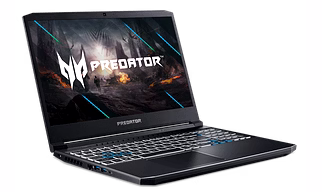 Acer  Helios 300 PH315-53  Core i7-10750H/16GB/256GB PCIe NVMe SSD + 1TB 7.2K/15.6'' FHD IPS 240Hz slim bezel LCD, 72% NTSC, 3ms/NVIDIA GeForce RTX? 2070/Windows 10 Home/Abyssal Black