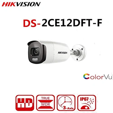 Hikvision  DS-2CE12DFT-F  2MP Turbo HD Fixed White Light ColorVu Bullet camera-1