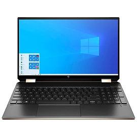 HPSpectre 15 x360 -eb0034TX 10th Gen i7-10750H/8GB/512GB SSD/?15.6 Inches/GTX 1650Ti 4GB Graphics/Win 10 MSO H & S 2019/UHD IPS micro-edge Touch WLED-backlit/Nightfall Black