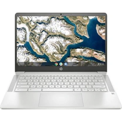HP Chromebook 14a-na0003TU  Intel N4020/4GB/64GB SSD + 100GB Cloud + 256GB expandable//14'' HD Touch, Micro Bezel/Intel HD GraphicsGraphics/Chrome OS, G-suite, MSO apps/Mineral Silver-2Z332PA