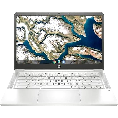 HP Chromebook 14a-na0003TU  Intel N4020/4GB/64GB SSD + 100GB Cloud + 256GB expandable//14'' HD Touch, Micro Bezel/Intel HD GraphicsGraphics/Chrome OS, G-suite, MSO apps/Mineral Silver-2Z332PA