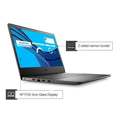DELL Vostro 3401 i3-1005G1 | 4GB DDR4 | 256GB SSD | 14.0'' FHD WVA AG Narrow Border | INTEGRATED | Windows 10 Home + Office H&S 2019 | Standard Keyboard | 1 Year Onsite Hardware Service