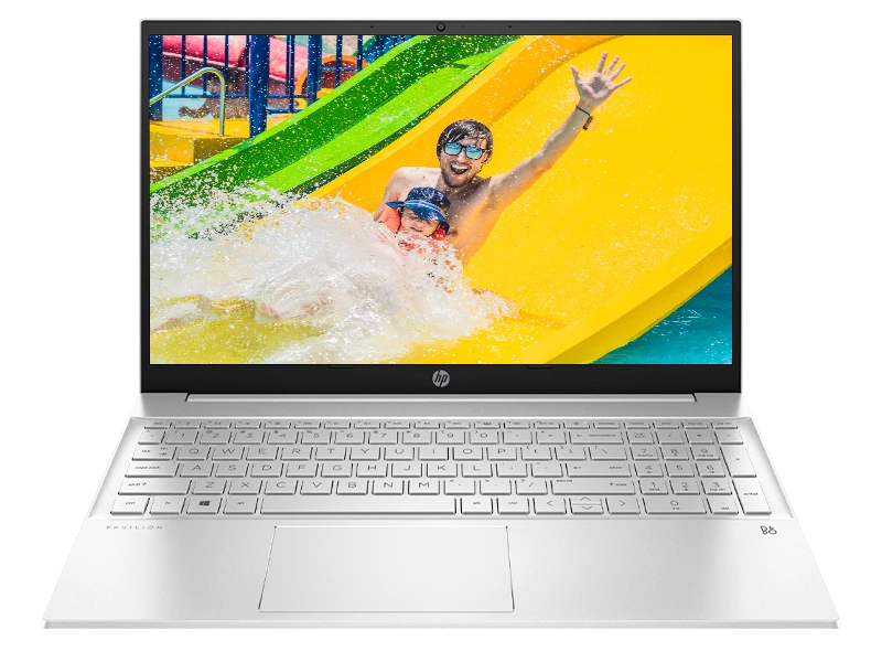 HP Pavilion 15-eh1103AU* (Natural Silver) Ryzen 5-5500U hexa / 16GB / 512 GB SSD / 15.6 FHD Antiglare ultraslim 250 nits / AMD Radeon Integrated Graphics / Windows 10 Home + MSO H &amp; S 2019 / Backlit KBD, FPR, Alexa built-in-4X7E8PA