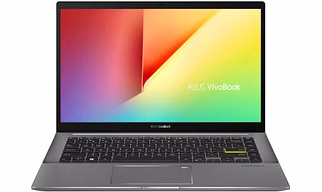 ASUS VivoBook S S14  S433EA-AM501TS Core i5 11th Gen /8 GB + 32 GB Optane/512 GB SSD/14 inch Thin and Light /Intel Integrated Iris Xe/Windows 10 Home + With MS Office / Indie Black, 1.40 kg,