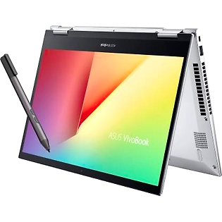 ASUS VivoBook Flip 14 Core i5 11th Gen /8 GB/512 GB SSD/14 inch/Intel Integrated Iris Xe/Windows 10 Home  / With MS Office/Transparent Silver/ 1.50 kg