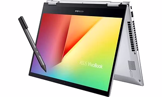 ASUS VivoBook Flip 14 Core i5 11th Gen /8 GB/512 GB SSD/14 inch/Intel Integrated Iris Xe/Windows 10 Home  / With MS Office/Transparent Silver/ 1.50 kg
