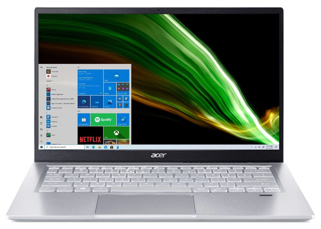 Acer Swift 3 SF314-43  R5-5500U / 8GB LPDDR4X / 512GB PCIe NVMe SSD / 14&quot; FHD IPS panel w/FPR / AMD Radeon™ Graphics / Windows 11 +  Office 2021 / Pure Silver-NX-AB1SI-007