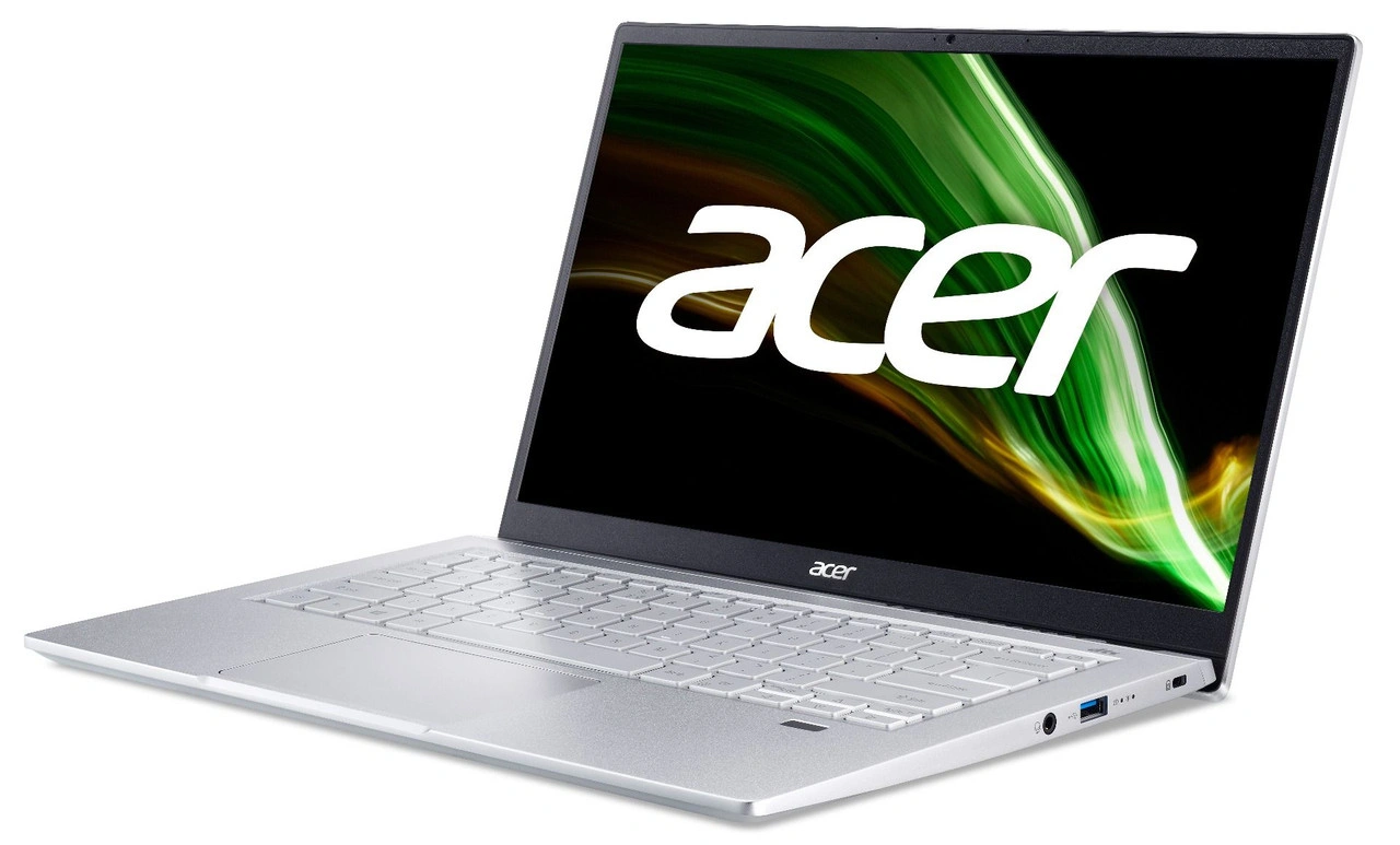 Acer Swift 3 SF314-511  Ci5-1135G7 / 16GB LPDDR4X / 512GB PCIe NVMe SED SSD / 14&quot; FHD IPS panel w/FPR / Intel® Iris® Xe Graphics / Windows 11 +  Office 2021 / Pure Silver-NX-ABNSI-006