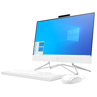 HP AlO 22-df0202in PC Ryzen 3-3250U / 8GB / 1TB HDD22 inch & HD Camera  / AMD Vega  / Windows 11 / Microsoft  Office  H&S 2019 / Wired / Snow White  / 1 year