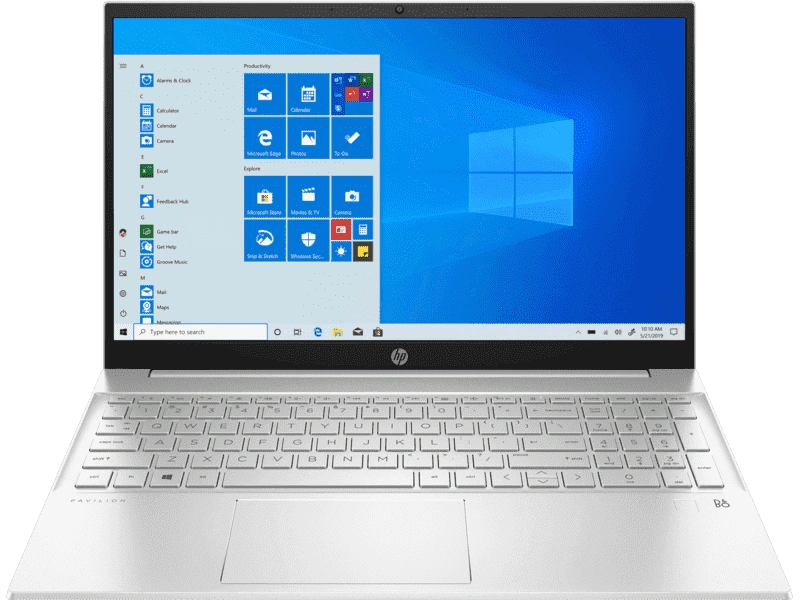 HP Pavilion 15-eh1108AU Ryzen 5-5500U hexa / 16GB / 512 GB SSD / 15.6 FHD Brightview IPS 250 nits / AMD Radeon Integrated Graphics / Windows 10 Home + MSO H &amp; S 2019 / Backlit KBD, FPR-4X812PA