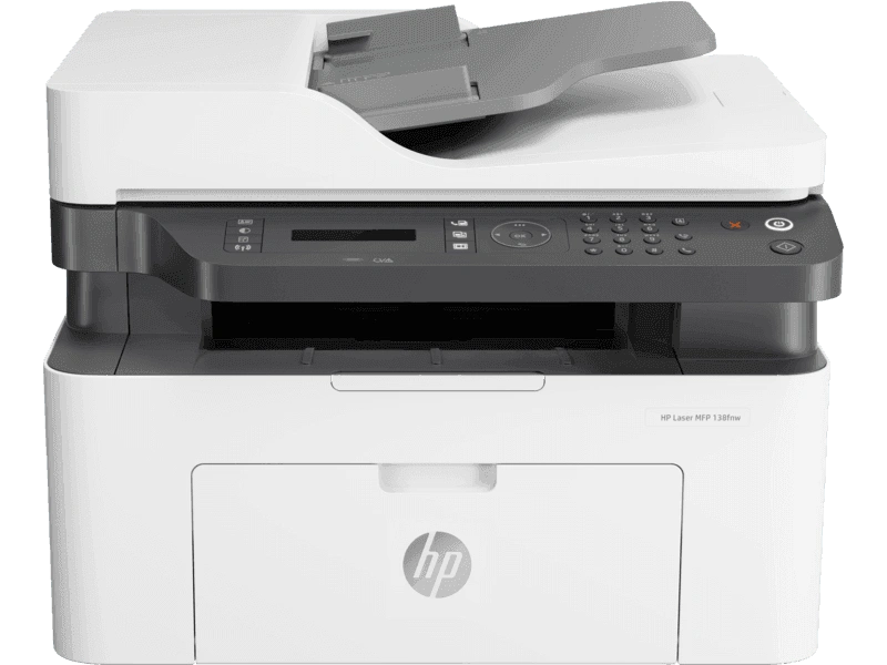 HP Laser MFP 138fnw / Multi Function  Monochrome Laser Printer/  USB, Ethernet / Up to 20 ppm Black /1 year onsite warranty-4ZB91A