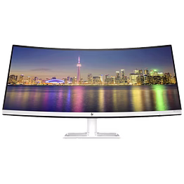 HP 34f Curve monitor / 34 Inches/ 3440 x 1440 Pixel / 2K QHD / HDMI, USB/ 5 ms