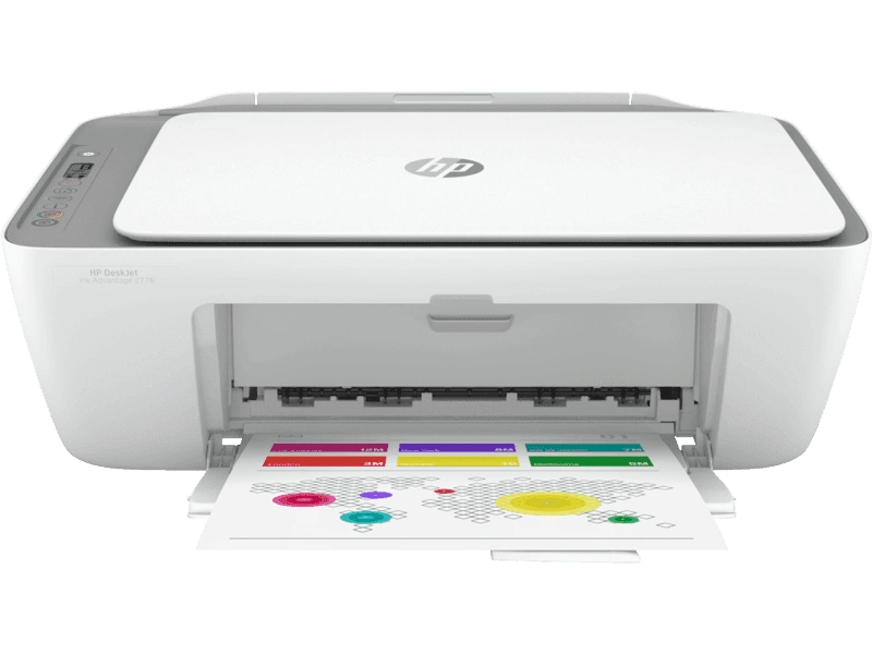 HP DeskJet Ink Advantage 2776 All-In-One Color Printer/USB, Wi-Fi/Print Up to 7.5(Black)/5.5 ppm ( Color)/1 year onsite warranty-7FR27B