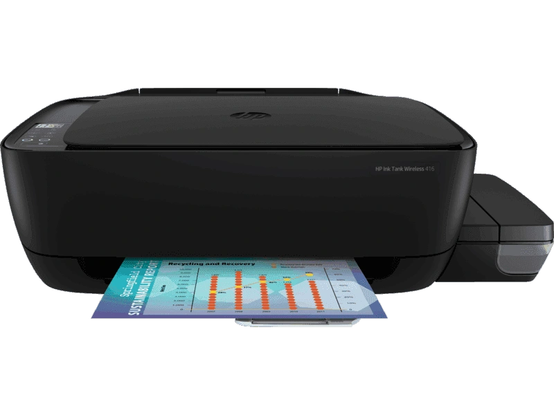 HP Ink Tank 416/Multi Function InkTank Color Printer/USB, Wi-Fi/Print speed up to 8 ppm (black) and 5 ppm (color)/1 year onsite warranty-Z4B55A