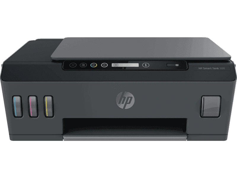 HP Smart Tank 500/Multi Function Smart Tank Color Printer/USB, Wi-Fi/Print speed up to 11 ppm (black) and 5 ppm (color)/1 year onsite warranty-4SR29A