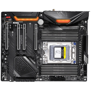 AMD TRX40 AORUS Motherboard with Direct 12+2 Phases Infineon Digital VRM, Fins-Array Heatsink, Intel® GbE LAN, 3 PCIe 4.0 M.2 with Thermal Guards, Intel® WiFi 6 802.11ax, ALC 1220-VB Audio, RGB FUSION 2.0-5