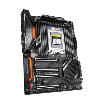 AMD TRX40 AORUS Motherboard with Direct 12+2 Phases Infineon Digital VRM, Fins-Array Heatsink, Intel® GbE LAN, 3 PCIe 4.0 M.2 with Thermal Guards, Intel® WiFi 6 802.11ax, ALC 1220-VB Audio, RGB FUSION 2.0-6