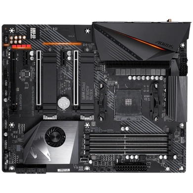 AMD X570 AORUS Motherboard with 12+2 Phases IR Digital VRM, Fins-Array Heatsink &amp; Direct Touch Heatpipe, Dual PCIe 4.0 M.2 with Thermal Guards, Intel® WiFi 6 802.11ax, Intel® GbE LAN with cFosSpeed, USB Type-C, RGB Fusion 2.0-X570-AORUS-PRO-WIFI