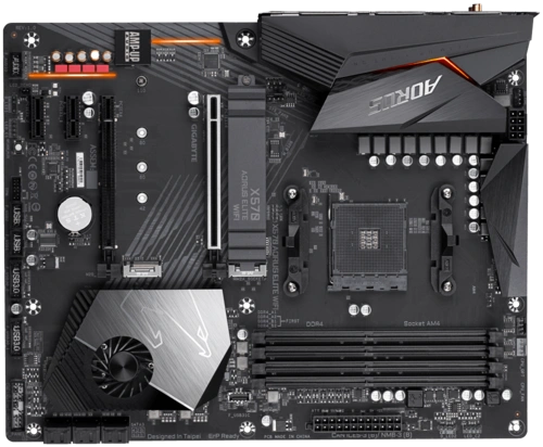 AMD X570 AORUS Motherboard with 12+2 Phase Digital VRM with DrMOS, Advanced Thermal Design with Enlarge Heatsink, Dual PCIe 4.0 M.2 with Single Therma Guard, Intel® GbE LAN with cFosSpeed, Intel® Dual Band 802.11ac Wireless, Front USB Type-C, RGB Fusion 2.0-X570-AORUS-ELITE-WIFI