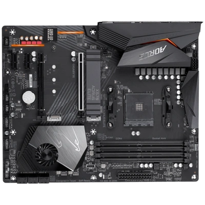 AMD X570 AORUS Motherboard with 12+2 Phases Digital VRM with DrMOS, Advanced Thermal Design with Enlarge Heatsink, Dual PCIe 4.0 M.2 with Single Thermal Guard, Intel® GbE LAN with cFosSpeed, Front USB Type-C, RGB Fusion 2.0