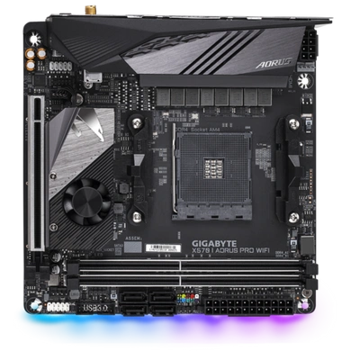 AMD X570 AORUS Motherboard with Direct 8 Phases IR Digital VRM, Advanced Thermal Design with Extended &amp; Multi-Layered Heatsink, Dual PCIe 4.0 M.2, M.2 Thermal Guard, Intel® WiFi 6 802.11ax, Intel GbE LAN with cFosSpeed, USB 3.1 Gen2 Type-C, RGB Fusion 2.0-1