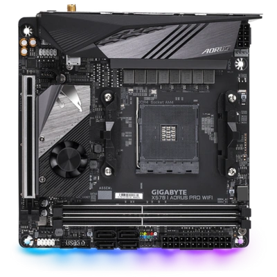 AMD X570 AORUS Motherboard with Direct 8 Phases IR Digital VRM, Advanced Thermal Design with Extended & Multi-Layered Heatsink, Dual PCIe 4.0 M.2, M.2 Thermal Guard, Intel® WiFi 6 802.11ax, Intel GbE LAN with cFosSpeed, USB 3.1 Gen2 Type-C, RGB Fusion 2.0