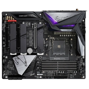 AMD B550 AORUS Motherboard with Direct 16 Phases Digital VRM, Fins-Array Heatsink, Direct-Touch Heatpipe, Thermal Backplate, Triple PCIe 4.0 x4 M.2 Direct from CPU, Intel® WiFi 6 802.11ax, 2.5GbE LAN, RGB FUSION 2.0, Q-Flash Plus