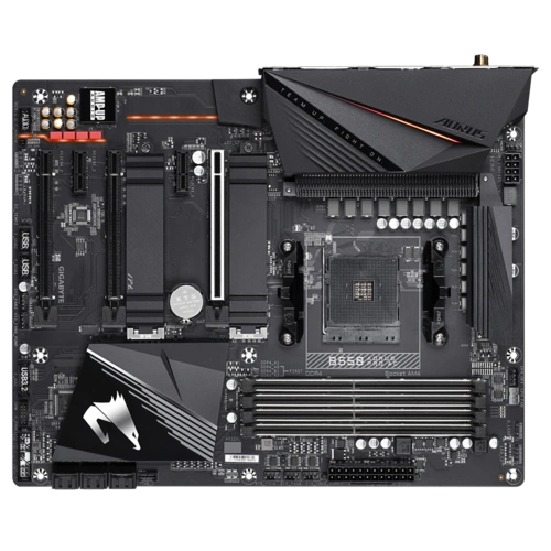 AMD B550 AORUS Motherboard with True 12+2 Phases Digital VRM, Fins-Array Heatsink, Direct-Touch Heatpipe, Dual PCIe 4.0/3.0 x4 M.2 with Thermal Guards, Intel® 802.11ac Wireless, 2.5GbE LAN, RGB FUSION 2.0, Q-Flash Plus-B550-AORUS-PRO-AC