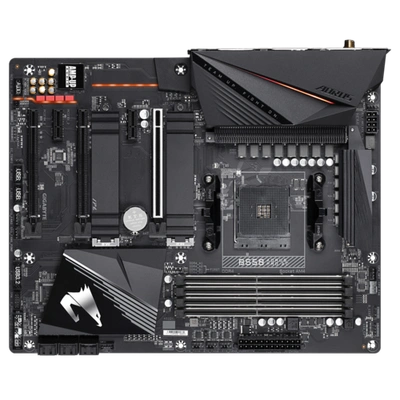 AMD B550 AORUS Motherboard with True 12+2 Phases Digital VRM, Fins-Array Heatsink, Direct-Touch Heatpipe, Dual PCIe 4.0/3.0 x4 M.2 with Thermal Guards, Intel® 802.11ac Wireless, 2.5GbE LAN, RGB FUSION 2.0, Q-Flash Plus