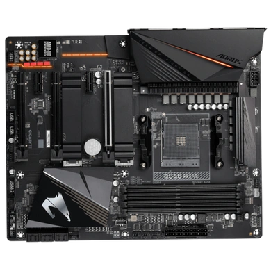 AMD B550 AORUS Motherboard with 12+2 Phases Digital Twin Power Design, Fins-Array Heatsink, Direct-Touch Heatpipe, Dual PCIe 4.0/3.0 x4 M.2 with Dual Thermal Guards, 2.5GbE LAN, Front &amp; Rear USB Type-C™, RGB FUSION 2.0, Q-Flash Plus-B550-AORUS-PRO-V2