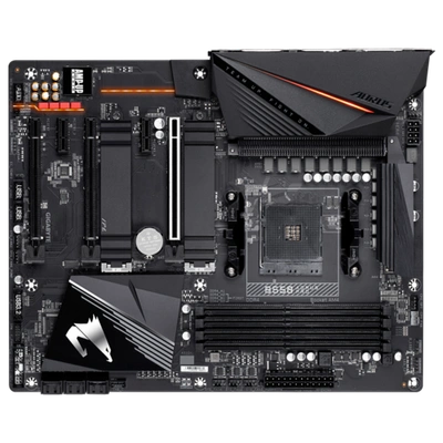 AMD B550 AORUS Motherboard with True 12+2 Phases Digital VRM, Fins-Array Heatsink, Direct-Touch Heatpipe, Dual PCIe 4.0/3.0 x4 M.2 with Thermal Guards, 2.5GbE LAN, RGB FUSION 2.0, Q-Flash Plus